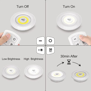 💡 Pack de 3 Luces LED Inalámbricas con Control Remoto – ¡Ilumina Fácilmente Cualquier Espacio!