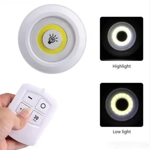 💡 Pack de 3 Luces LED Inalámbricas con Control Remoto – ¡Ilumina Fácilmente Cualquier Espacio!