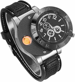 Reloj Analógico con Encendedor USB Recargable - huayue