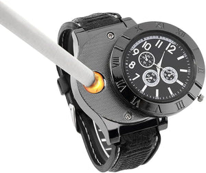 Reloj Analógico con Encendedor USB Recargable - huayue