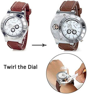 Reloj Analógico con Encendedor USB Recargable - huayue