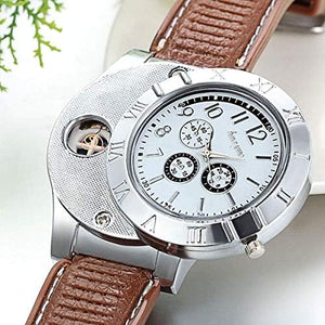 Reloj Analógico con Encendedor USB Recargable - huayue