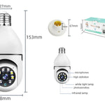 🔐 Cámara de Seguridad WiFi 360° Tipo Foco – ¡Instálala en segundos, vigila todo!