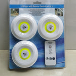💡 Pack de 3 Luces LED Inalámbricas con Control Remoto – ¡Ilumina Fácilmente Cualquier Espacio!