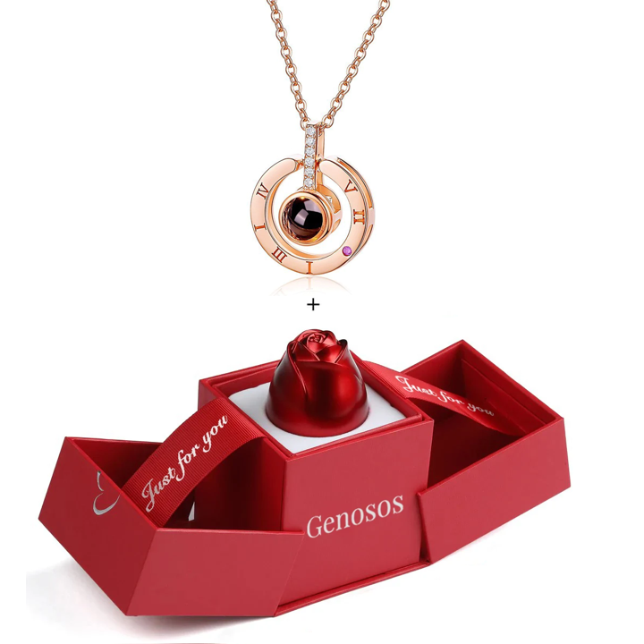 Genosos - Collar Te Amo + Rose Box