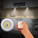 💡 Pack de 3 Luces LED Inalámbricas con Control Remoto – ¡Ilumina Fácilmente Cualquier Espacio!