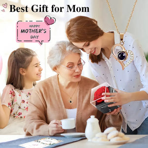 🌹 Collar con Rosa Eterna en Caja Joyero – El Regalo que Dice Te Amo en 100 Idiomas